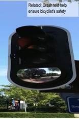Verkehrsampel mit Spiegel