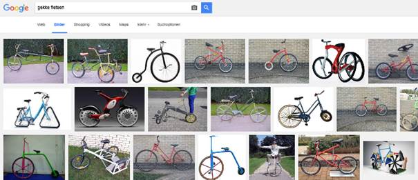 Google: gekke fietsen