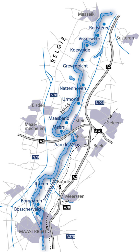Kartenausschnitt: Consortium Grensmaas