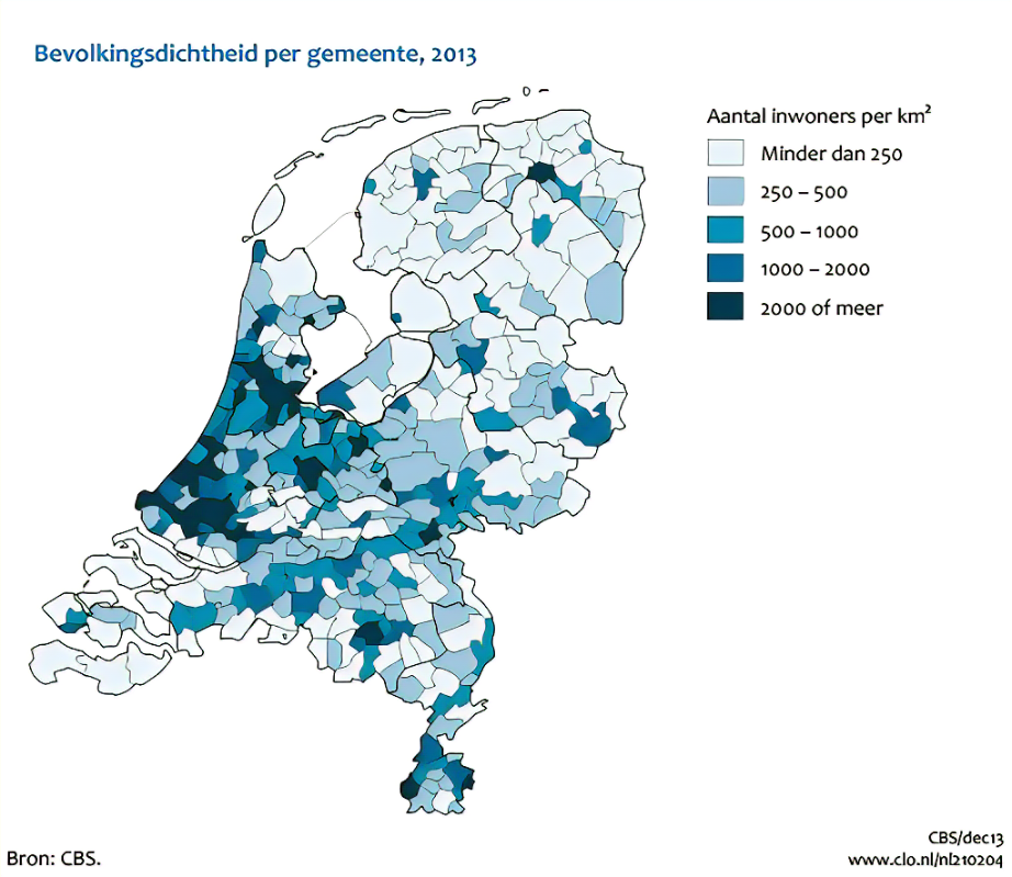 Bevölkerungsdichte NL