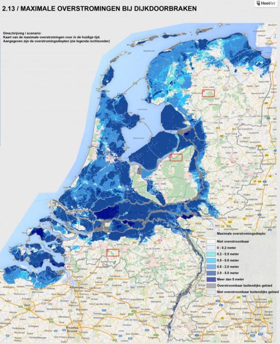 Überschwemmungstiefen NL
